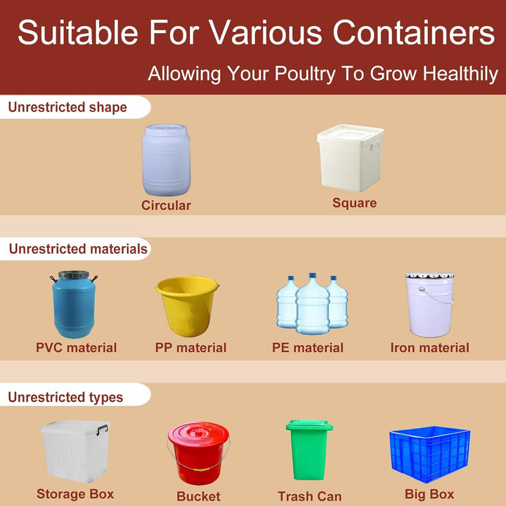 Durable automatic duck & chicken water cups, built for long-lasting farm poultry hydration systems.