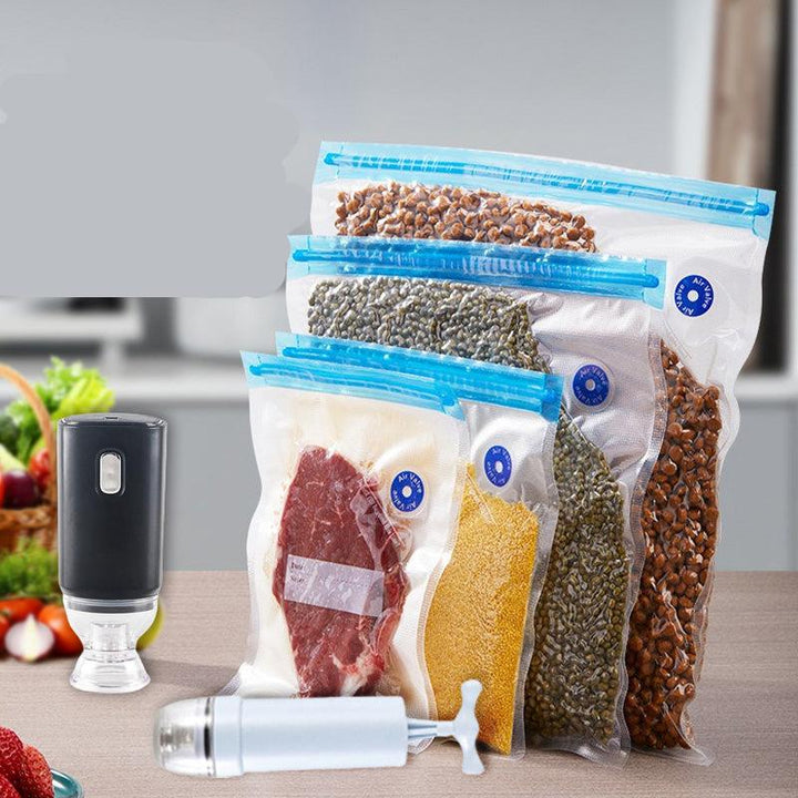 10 reusable vacuum sealer bags for fresh food storage, ideal for meal prep & eco-friendly kitchen preservation.