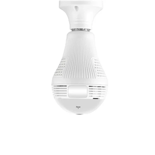 E27 WiFi 1080P Security Bulb Camera with 360° panoramic view for complete home security and peace of mind.