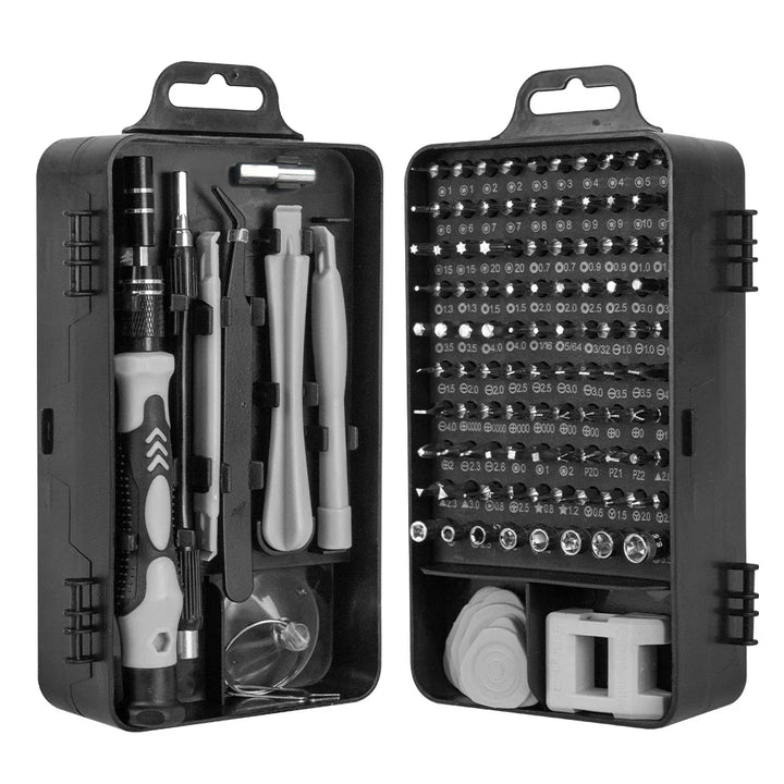 Versatile 115-in-1 precision magnetic screwdriver set for an array of household and tech repairs