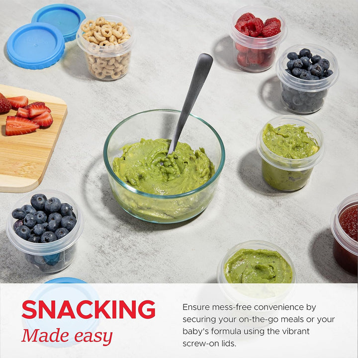 Organize your kitchen with 12 reusable small food storage containers. Ideal for snacks & meal prep, BPA-free & durable.