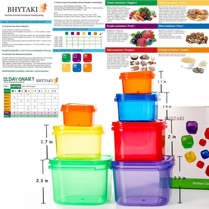 Stackable 14-piece diet containers for easy meal prep & portion control. Perfect for kitchen organization.