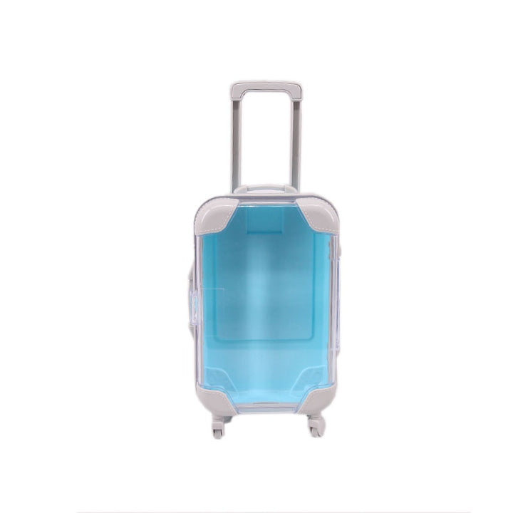 Kids' 18-inch doll travel suitcase for packing and pretend adventures with dolls.