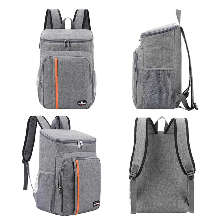 Blue 18L insulated food storage bag, designed for fresh meals and convenient transport, unisex style
