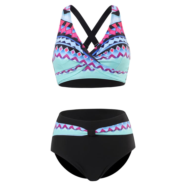Women's Multicolored Bikini Set | Flattering Summer Swimwear