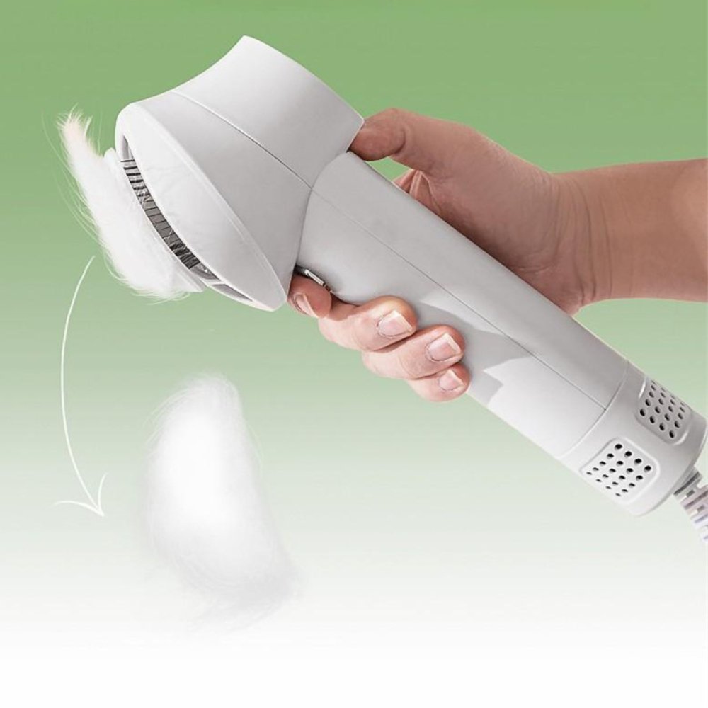 Save time with this 2-in-1 pet grooming dryer. A powerful slicker brush and pet dryer for all dog breeds.