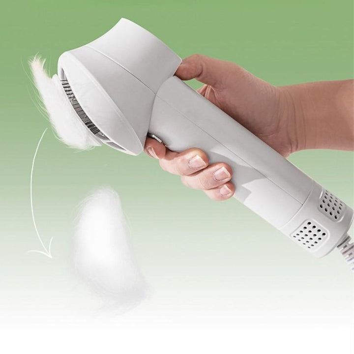 Save time with this 2-in-1 pet grooming dryer. A powerful slicker brush and pet dryer for all dog breeds.