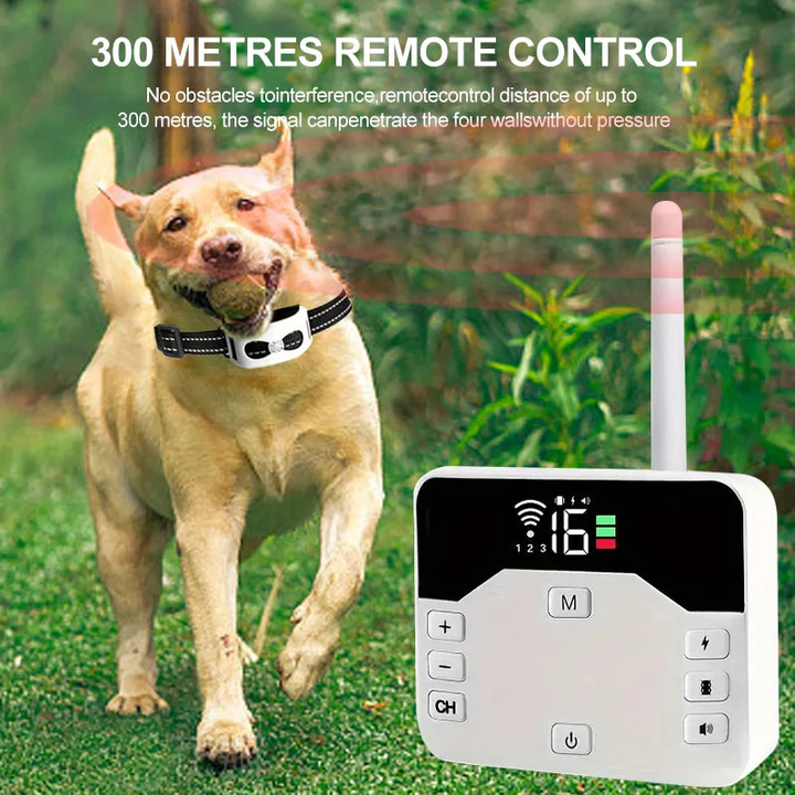 Dog training collar for behavior control & obedience; a wireless solution for multiple pets.