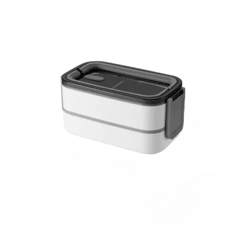 Versatile 2-layer stainless steel food container, excellent for meal prep and daily lunches.