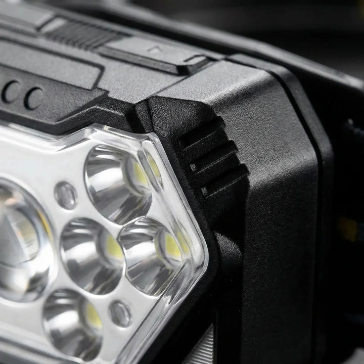 Convenient 2-pack of rechargeable LED headlamps for camping, fishing, and hands-free work light needs.