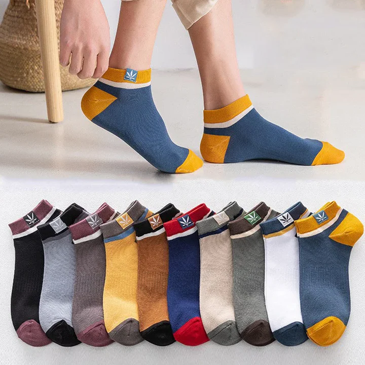 20 pairs of men's sweat-wicking low-cut ankle socks for everyday comfort & athletic wear.