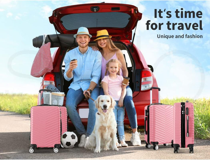 Compact 20" unisex carry-on suitcase, hard shell design with spinner wheels, great for weekender or short trips.
