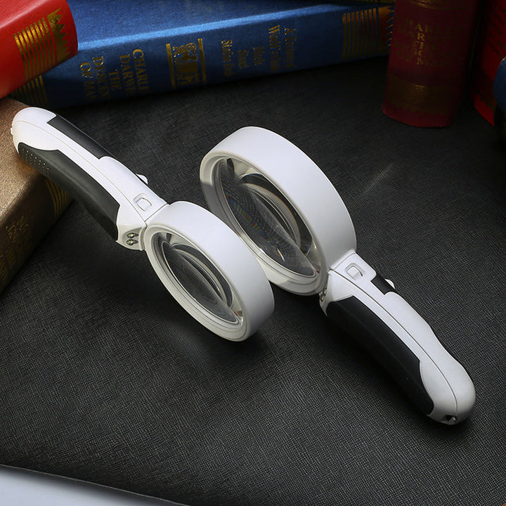 Men's & women's 20X LED magnifier, a versatile vision aid for reading and precision tasks.