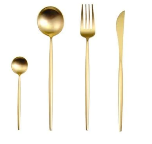 Stainless steel 24-piece silverware, ideal for home decor upgrade.