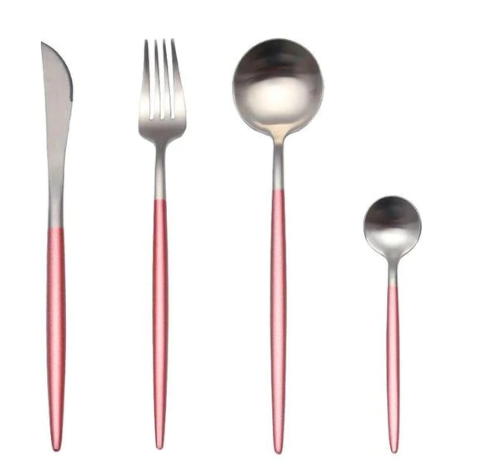 24-piece luxury stainless steel cutlery, a perfect dining gift.