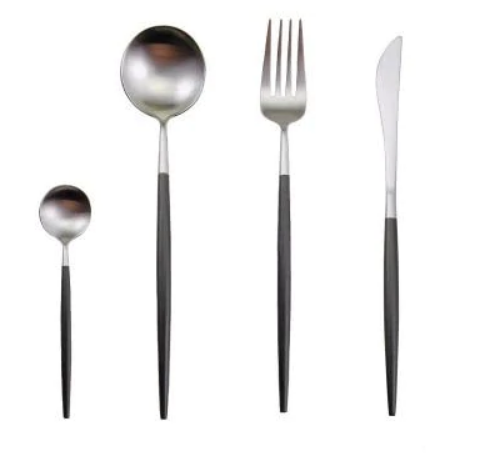 Upscale 24-piece silverware set for fine dining experiences.