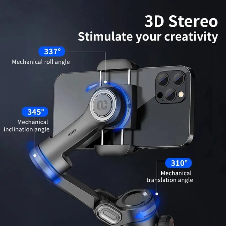 Compact Alvion smartphone gimbal stabilizer for stable, high-quality vlogging and video content