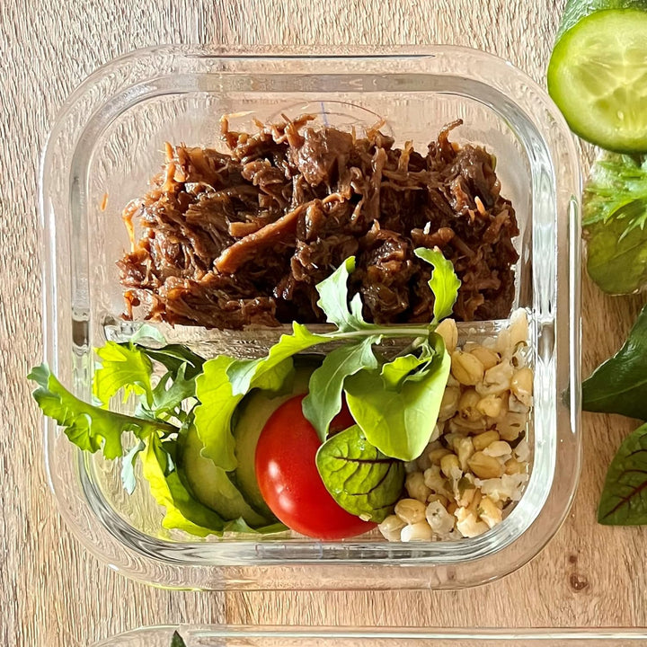 Durable 3-pack glass meal prep containers with portion control for bariatric healthy eating, freezer & microwave safe.