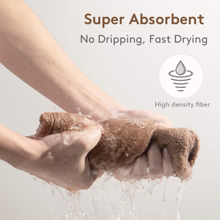 Microfiber hair towel wraps for women (3 count). Achieve quick dry & frizz-free results for healthy hair.