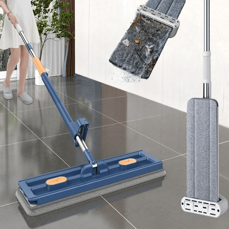 360° Rotating Mop for effortless floor cleaning. Microfiber head cleans hardwood, tile, laminate floors.