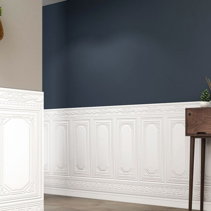 Easy installation 3D vinyl wall panels, self-adhesive for modern home interior styling.