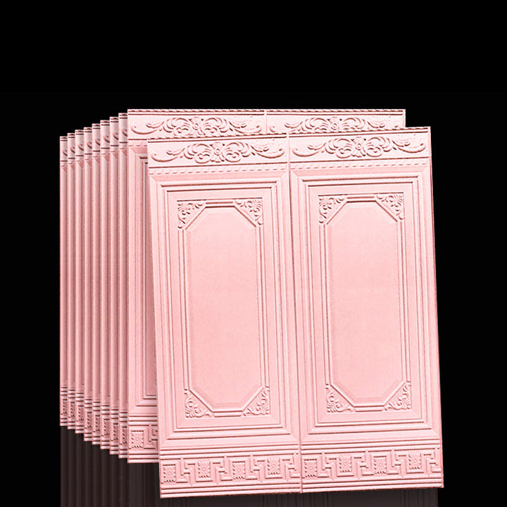 Easy install decorative 3D vinyl panels, peel & stick, for stunning wall decor.