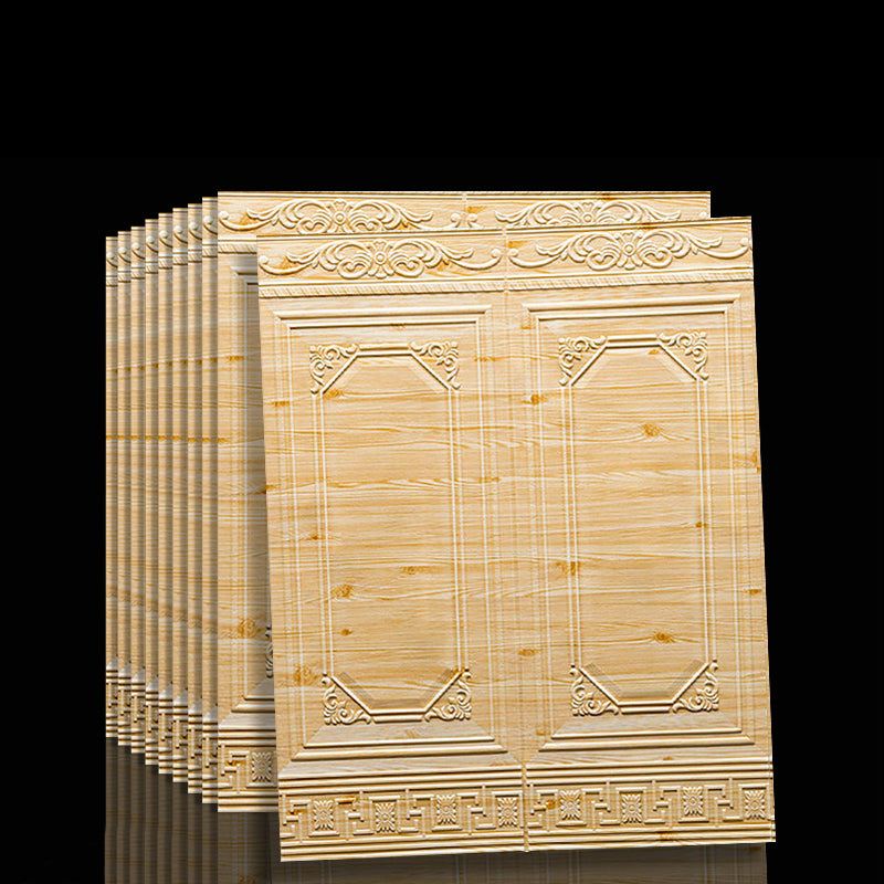 Decorative peel and stick 3D vinyl panels, waterproof, for stylish and functional spaces.