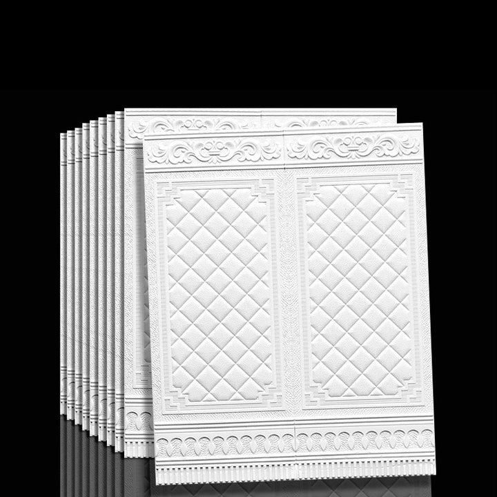 Modern interior 3D vinyl wall panels, self-adhesive for quick, elegant, and textured design.