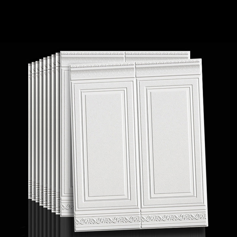 Decorative waterproof 3D vinyl panels, peel & stick, for an instant, stylish wall upgrade.