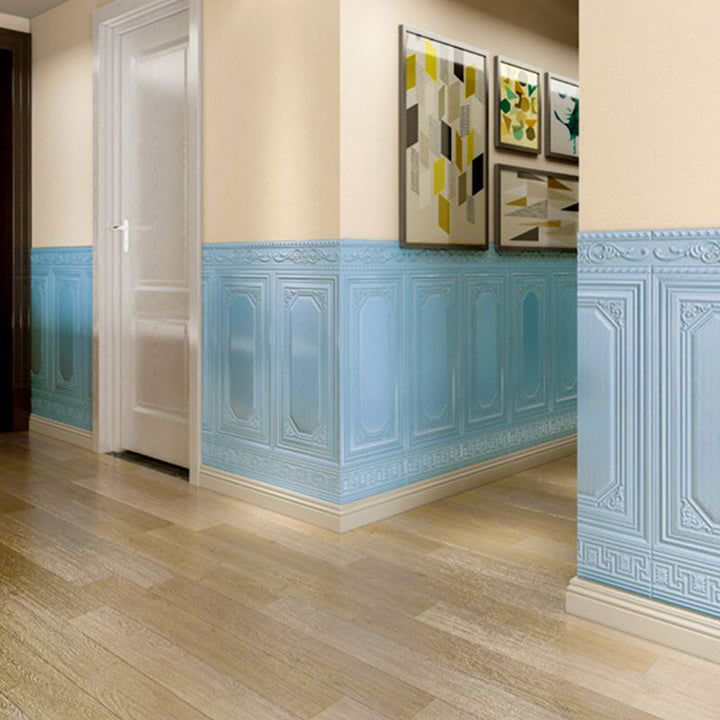 Waterproof 3D peel and stick vinyl wall panels for an easy, stylish interior design upgrade.