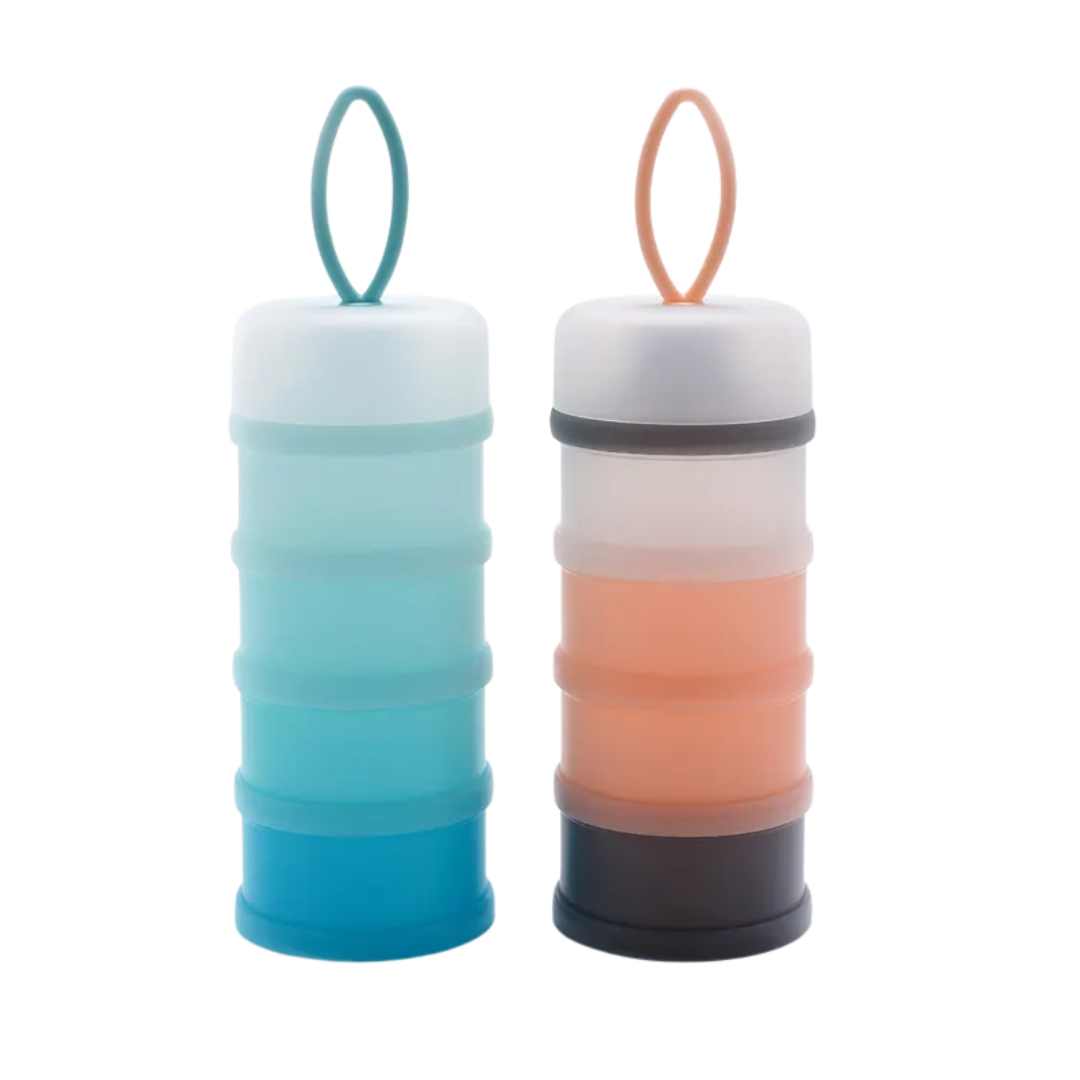4-compartment stackable food storage containers for meal prep & portion control. Ideal kitchen organizer.