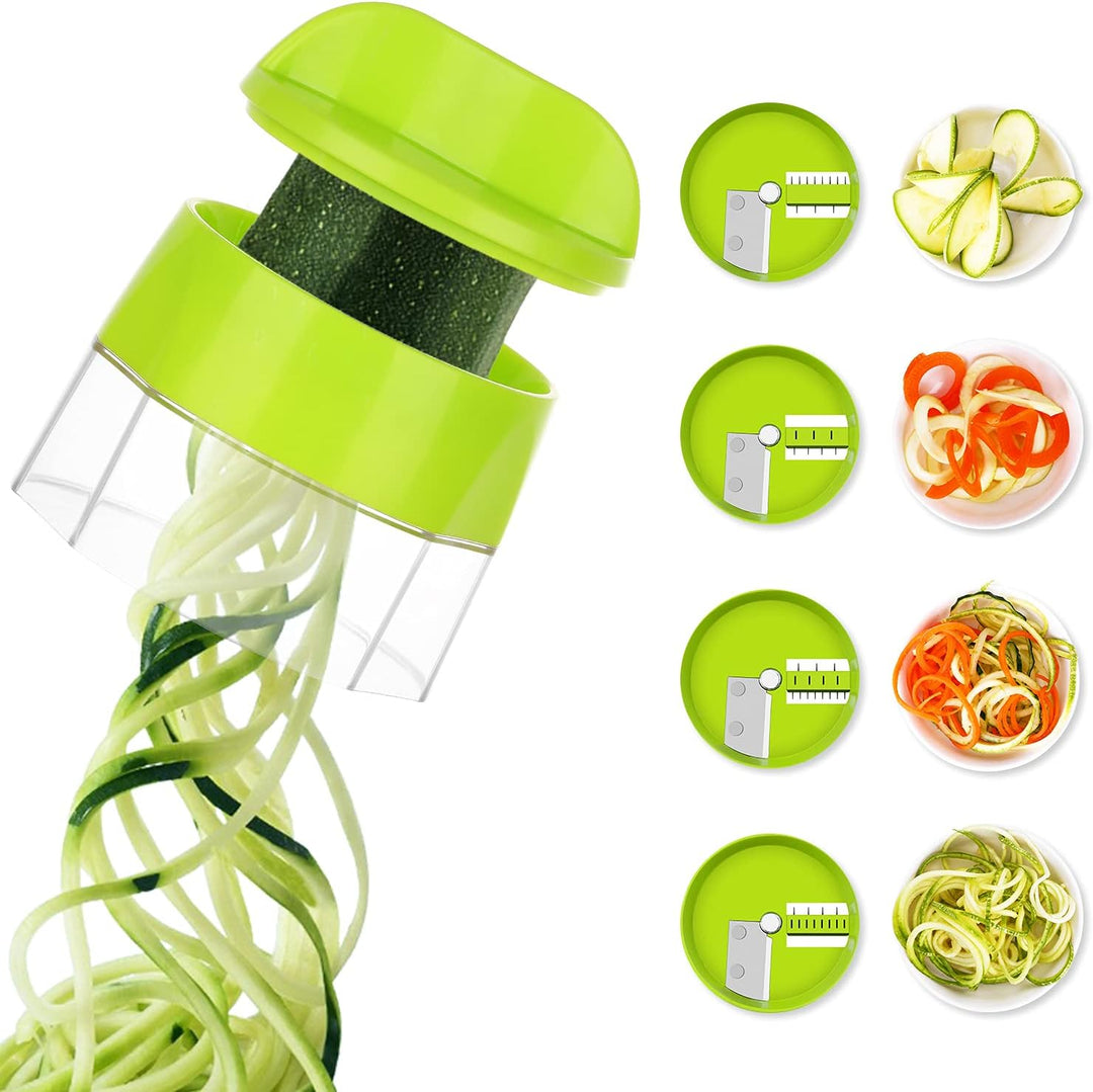 4-in-1 vegetable spiralizer for making healthy zucchini noodles and low-carb veggie pasta.
