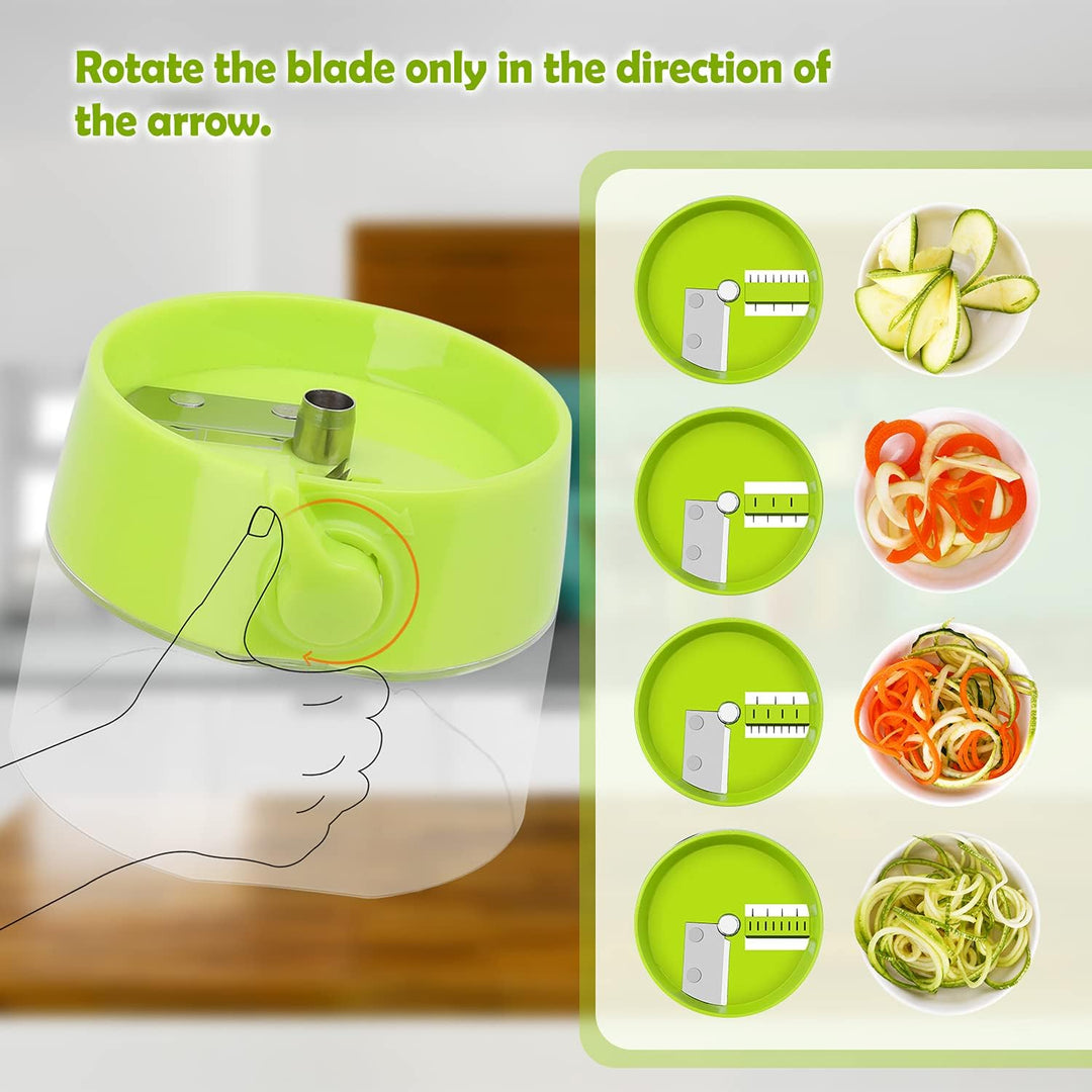 Kitchen-essential 4-in-1 spiralizer, perfect for healthy, low-carb veggie meals.