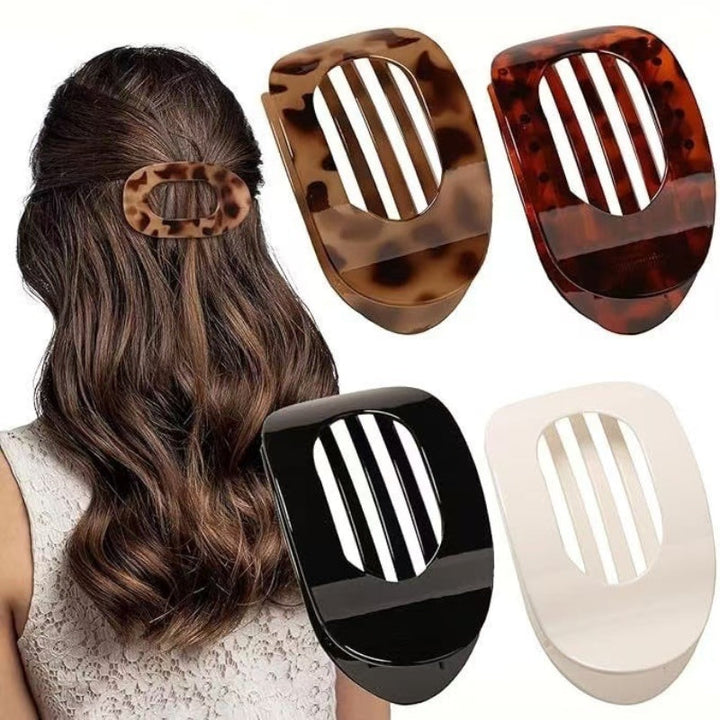 Women's strong hold hair claw clips, ideal for securing ponytails & updos, a versatile hair accessory.