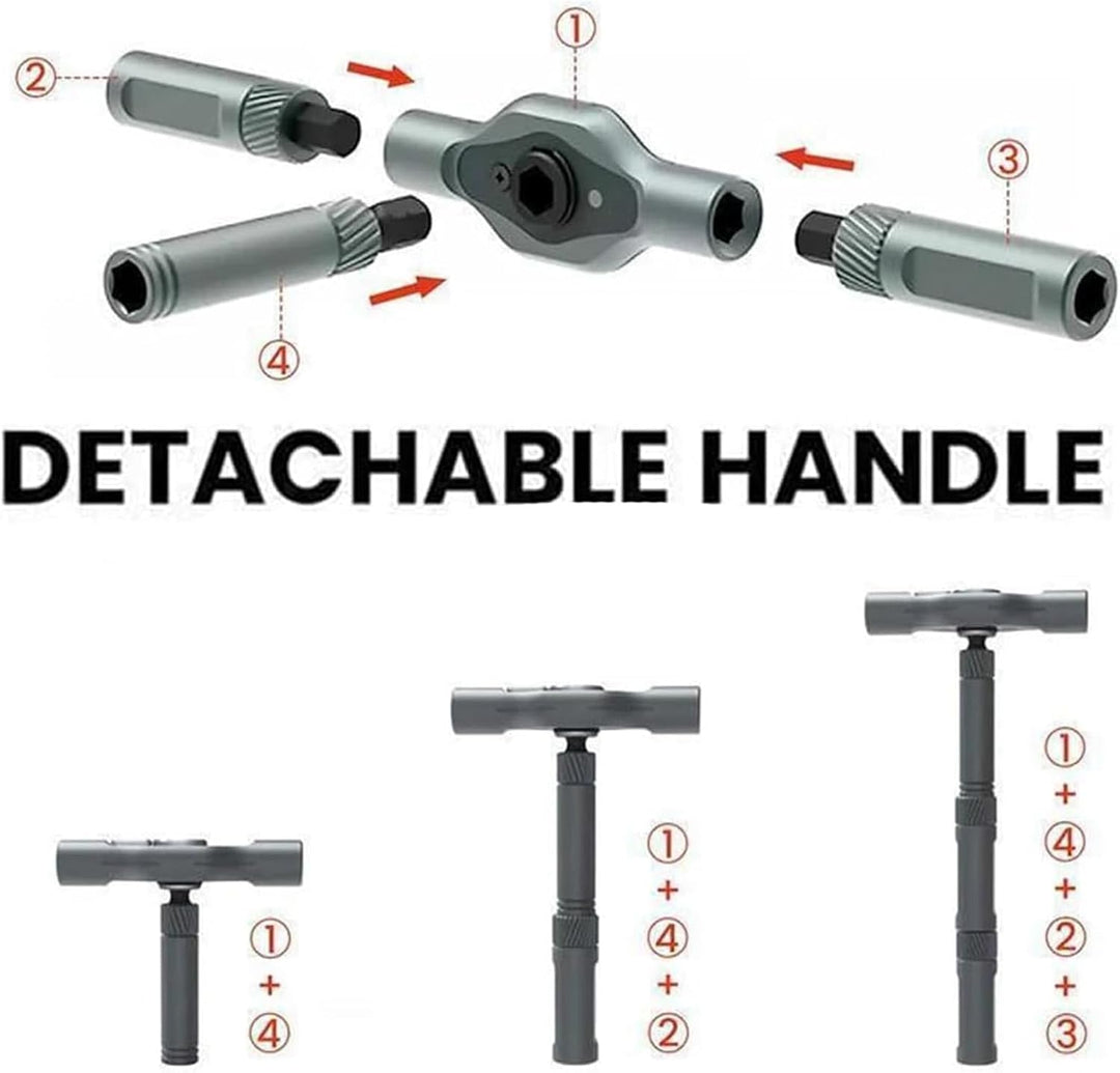 Fixaro 42-in-1 magnetic screwdriver set with handle and various S2 steel bits