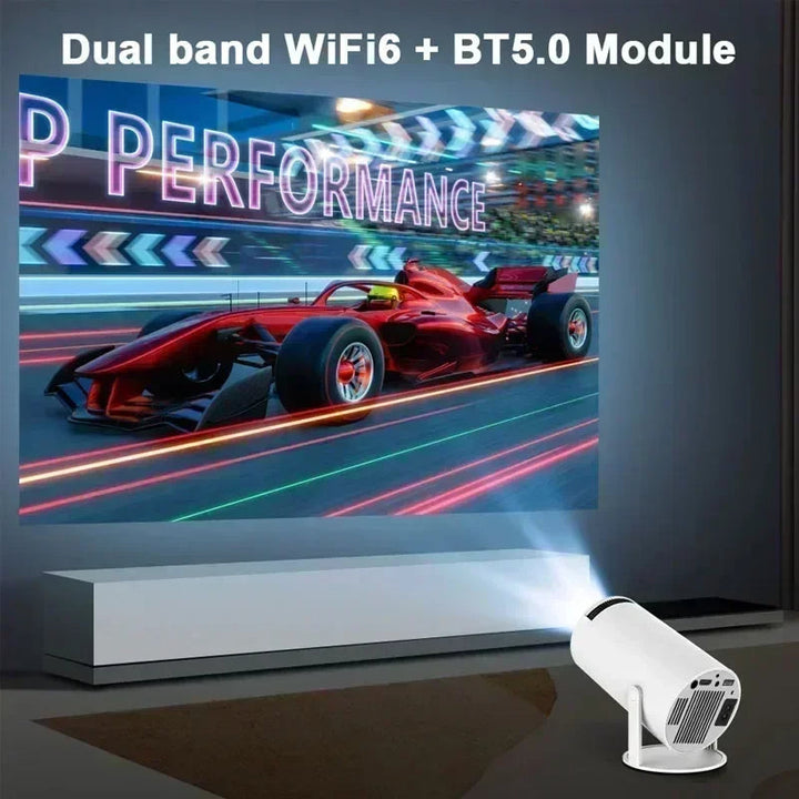 Universal 4K video projector delivering stunning visuals for movies, gaming, and presentations.