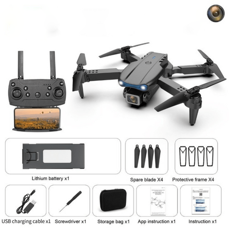 UHD 4K camera on a drone, perfect for crisp aerial photography and videography.