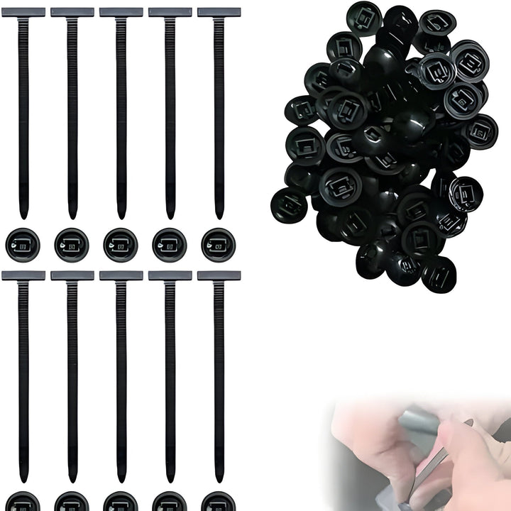 Heavy-duty nylon zip ties for organizing cables, wires, & tools. Multi-purpose bundling ties for home improvement & workshop.
