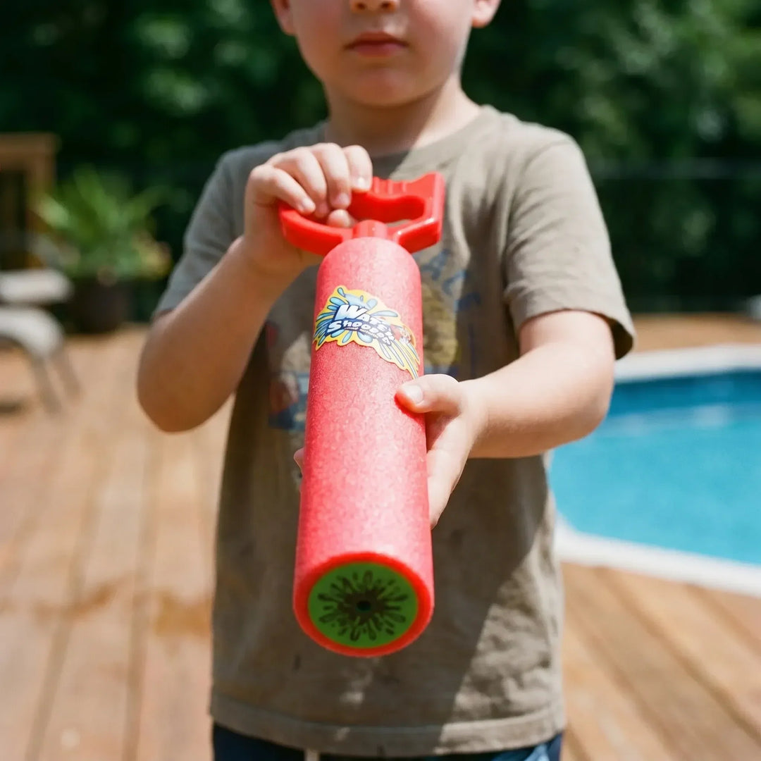 6-pack soft foam water blasters for kids. Perfect pump-action water guns for outdoor summer fun & pool toys.