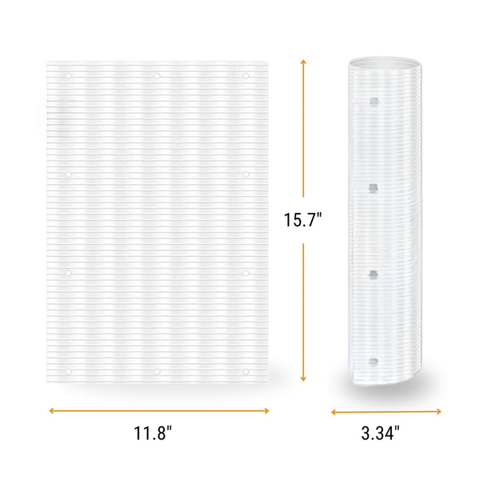 Garden defense squirrel baffle 6-pack. Protect trees & bird feeders from pests. Wildlife deterrent for outdoor living.