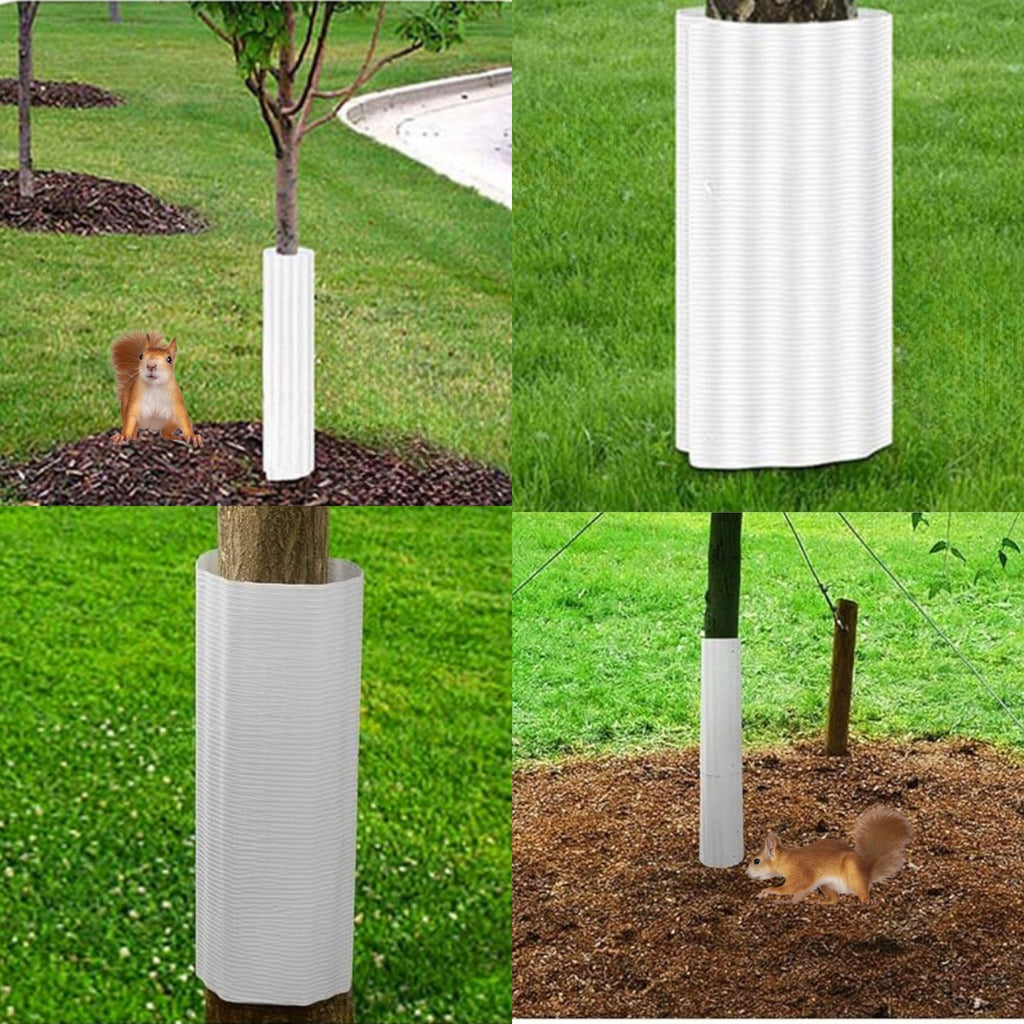 Outdoor squirrel baffle kit (6-pack) for tree protection. Keep pests from bird feeders. Essential garden tool & deterrent.