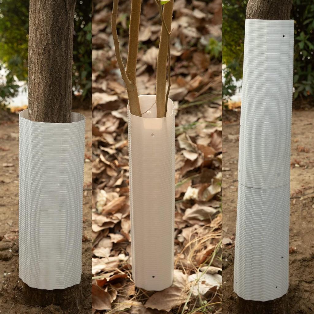 6-pack squirrel & chipmunk baffle kit for tree-mounted bird feeders. Ultimate garden defense & wildlife pest control.