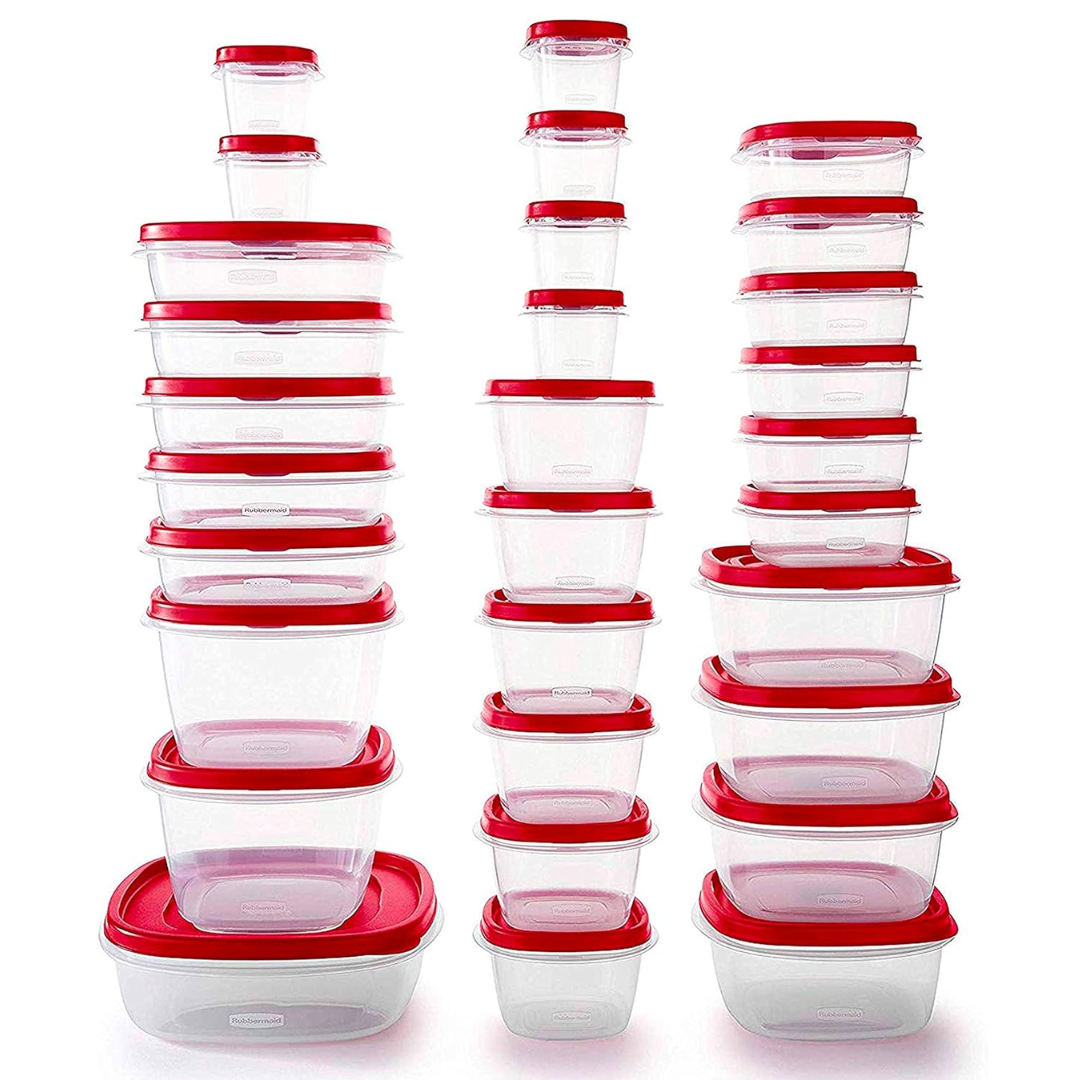 60-piece food storage container set with airtight lids, perfect for meal prep, leftovers & kitchen organization.