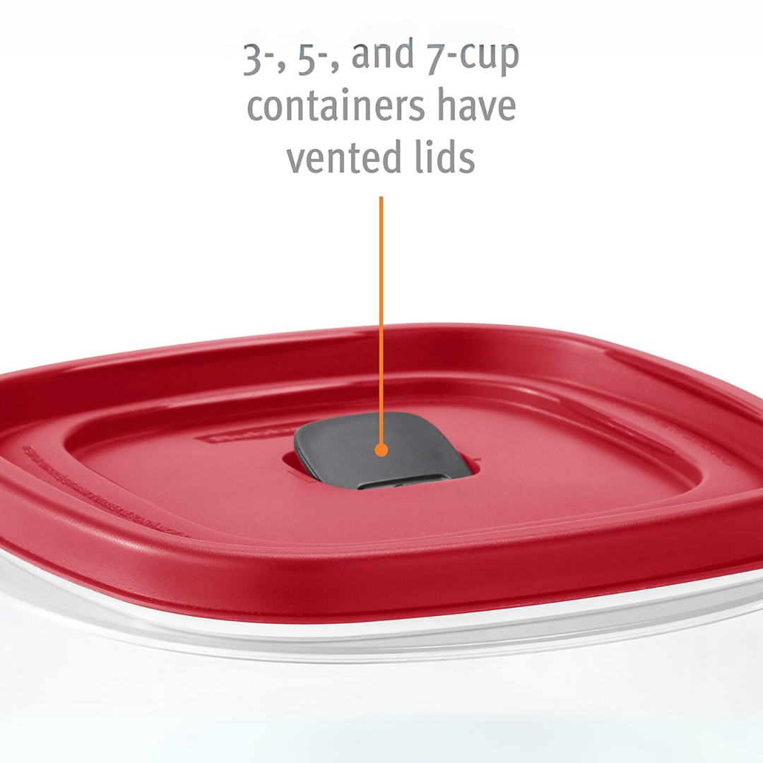 Organize your kitchen with this 60-piece set of stackable, airtight food containers. Perfect for leftovers & meal prep.