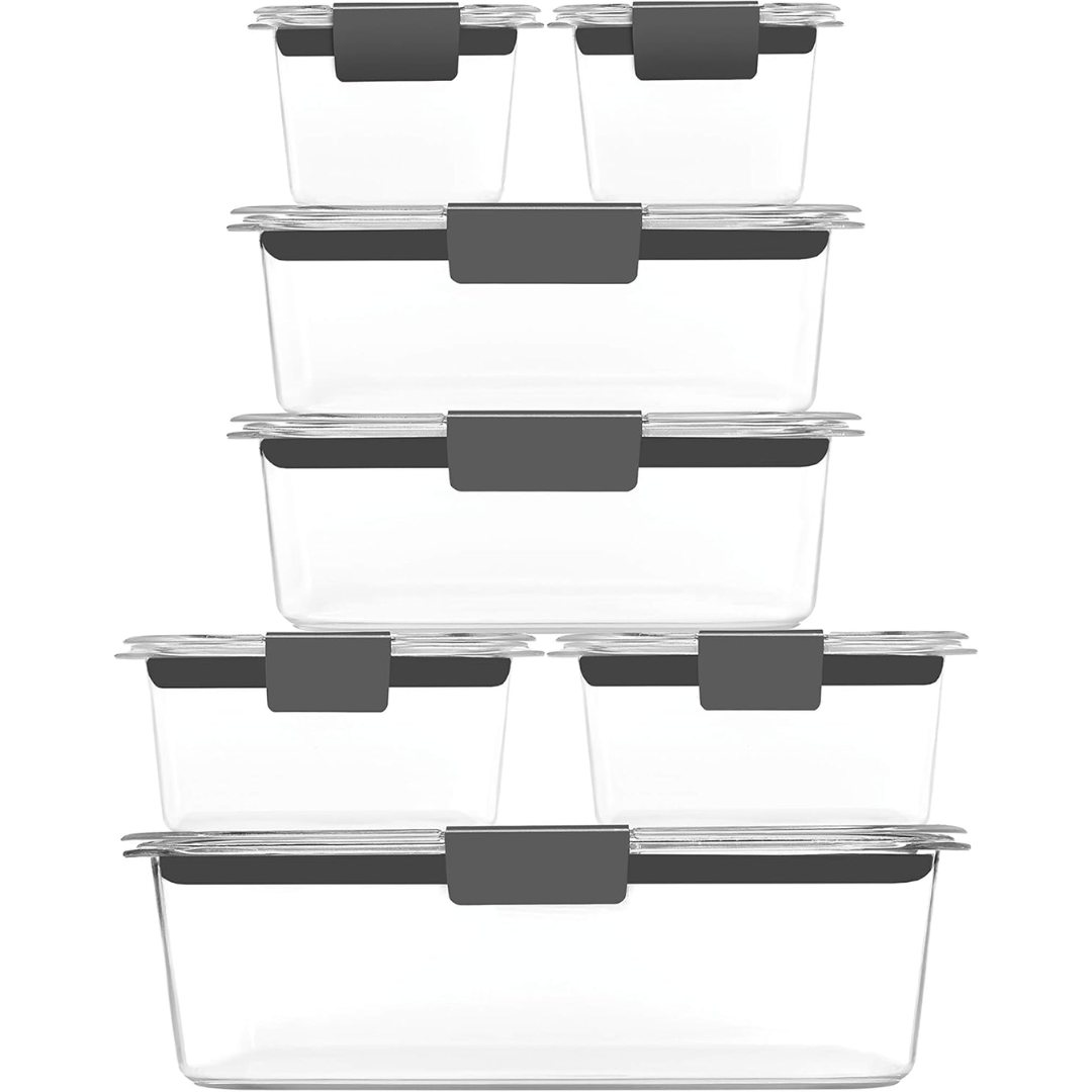 Reusable BPA-free meal prep containers for healthy lunch, food storage, and kitchen organization.