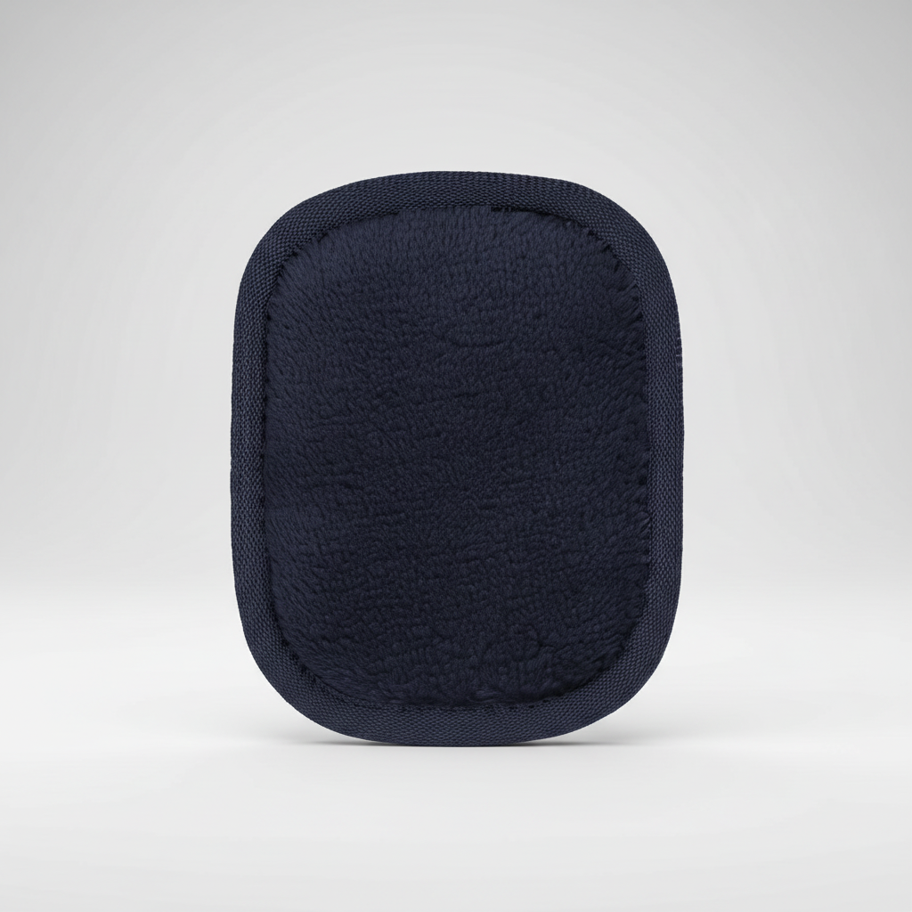Reusable cleansing pads in a mesh laundry bag, highlighting their washable and eco-friendly nature