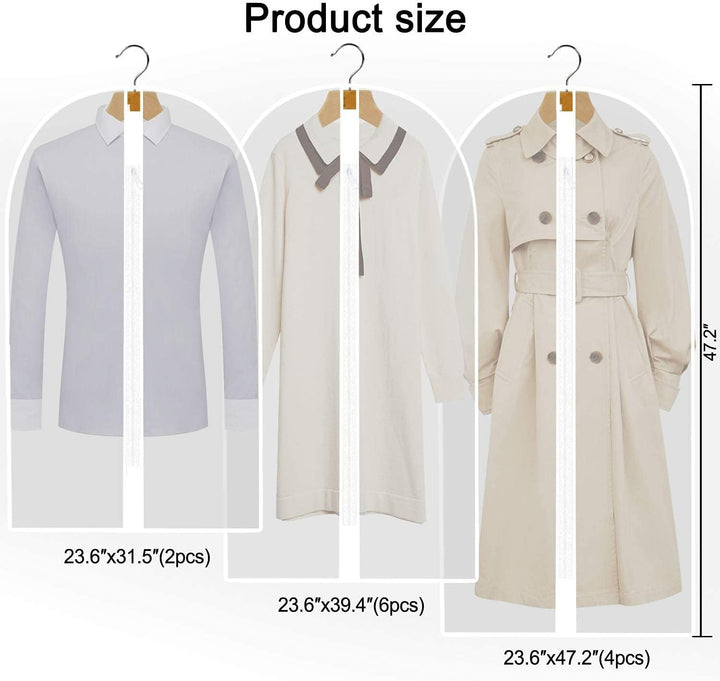 Durable 71-inch wedding gown garment bag for travel and storage.