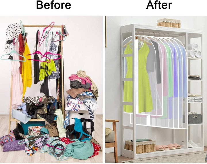 71-inch protective formalwear organizer for suits, dresses, & robes.