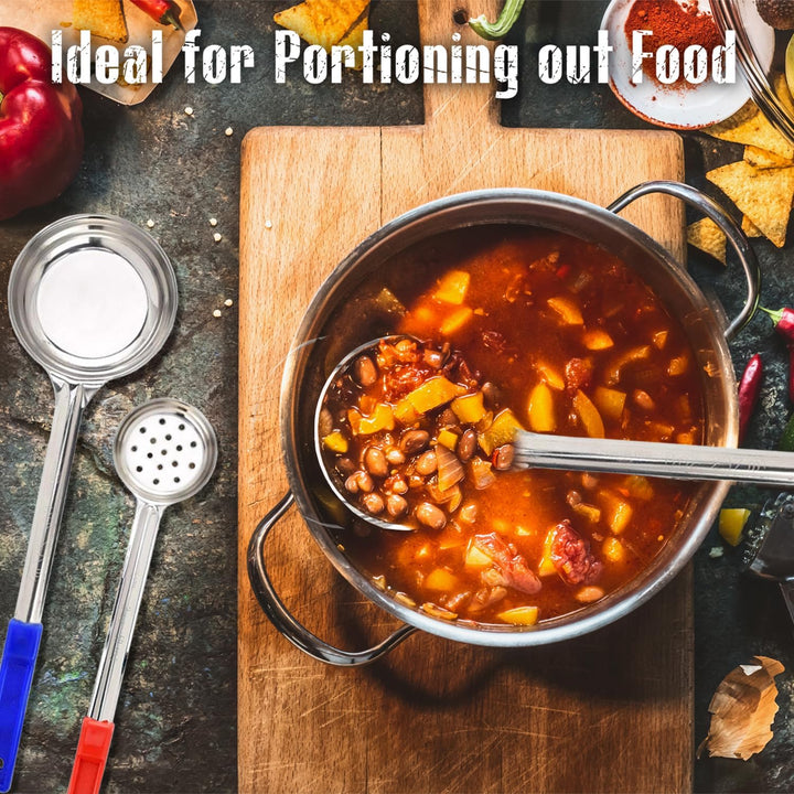 Achieve healthy eating goals with this 8-piece portion control measuring spoon set, essential kitchen utensils.