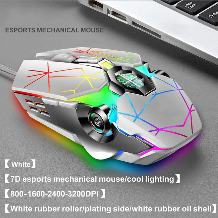 Optimized for gaming, 87-key RGB mechanical keyboard with responsive blue switches